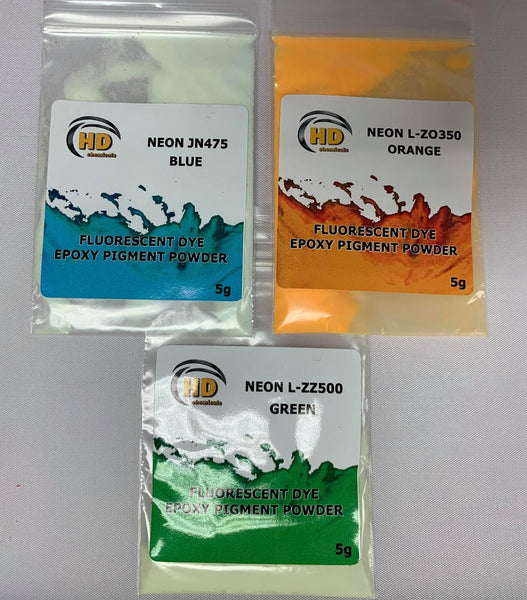 Luminescent Glow in Dark Powder Pigments.