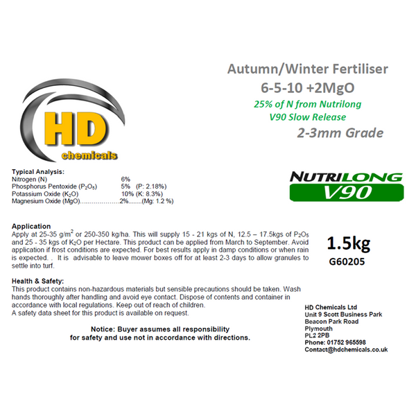 6-5-10 Autumn/Winter Grass Lawn Fertiliser.