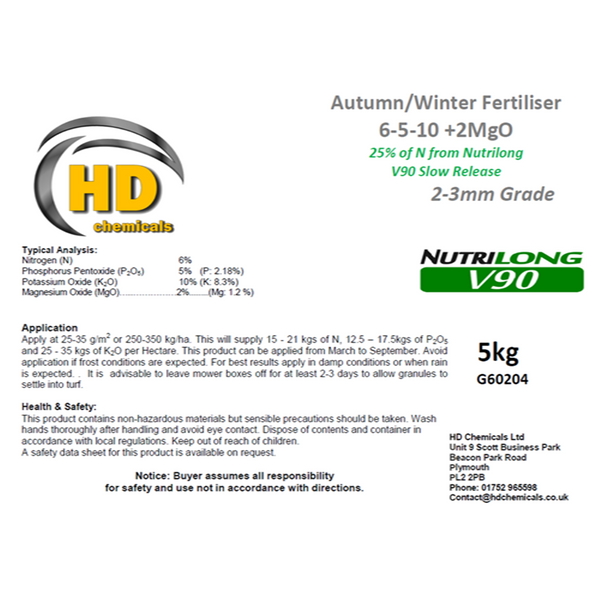 6-5-10 Autumn/Winter Grass Lawn Fertiliser.