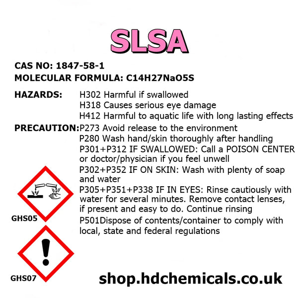 SLSA - Sodium Lauryl Sulfoacetate