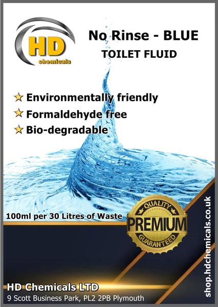 Blue Caravan Toilet Fluid - NO Rinse