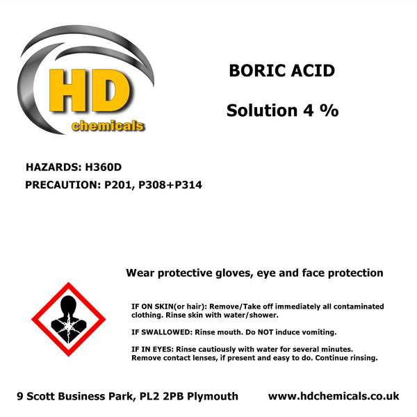 Boric Acid Solution 4%.