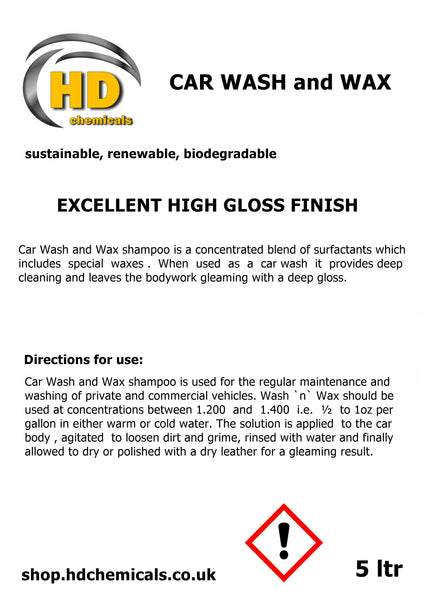 Wash and Wax High Gloss Finish