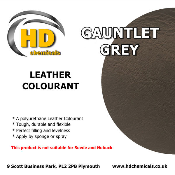 Leather Dye Paint Gauntlet Grey.