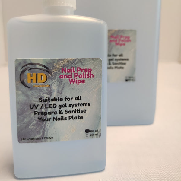Nail Prep and Wipe Gel Nail UV LED Cleanser.