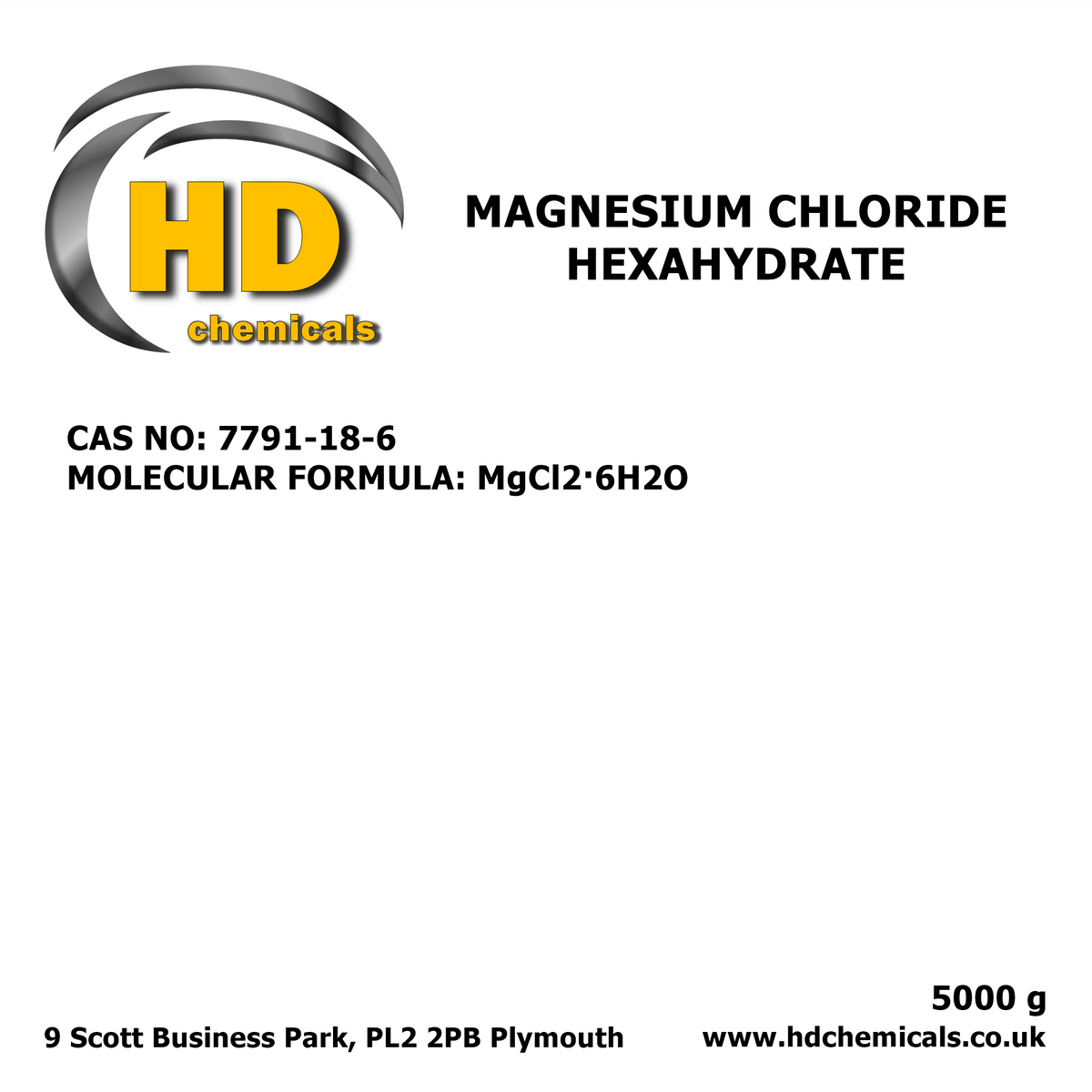 Magnesium Chloride Flakes 100 buy in UK online shop HD Chemicals LTD
