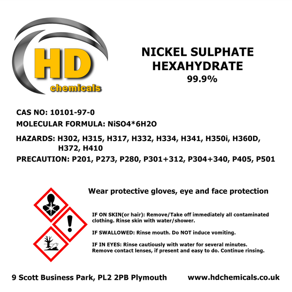Nickel Sulphate Hexahydrate 99.9%