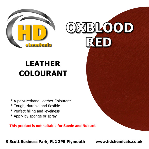 Leather Dye Paint Oxblood Red.
