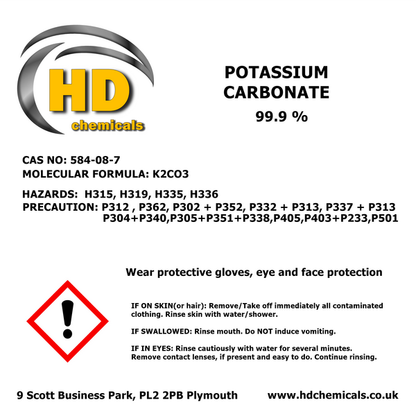 Potassium Carbonate 99.9%.