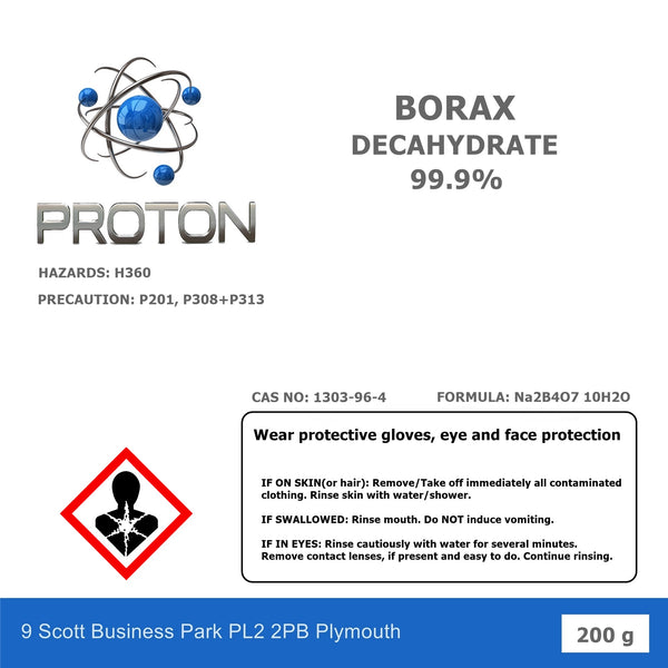 Borax Decahydrate 99.9%.