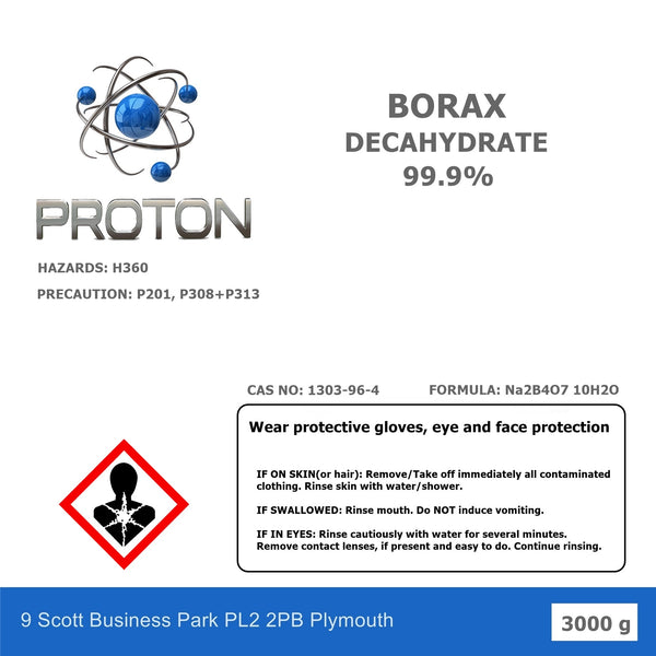 Borax Decahydrate 99.9%.