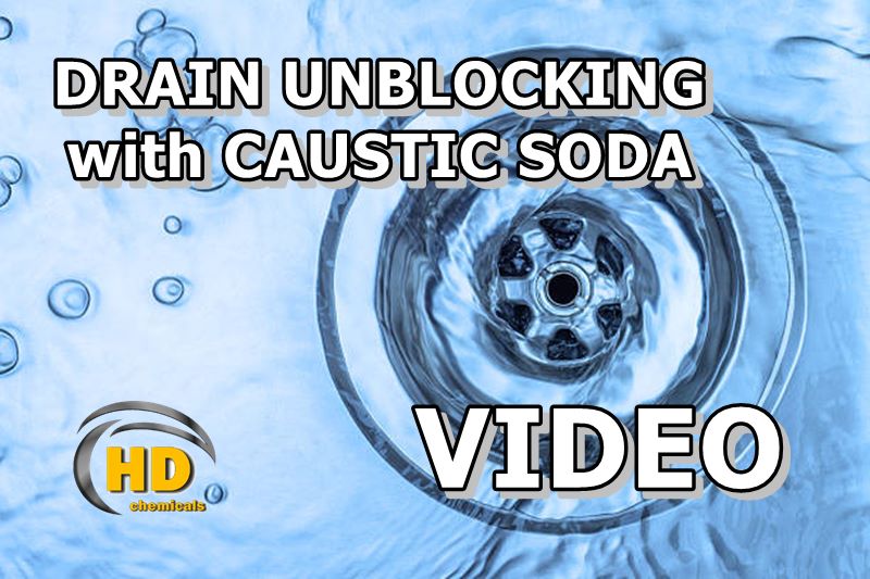 How to unblock a clogged sink using Caustic Soda - VIDEO