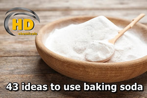 43 ideas to use baking soda (Sodium Bicarbonate) at home and in the garden