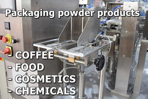 Packaging powder products using machinery