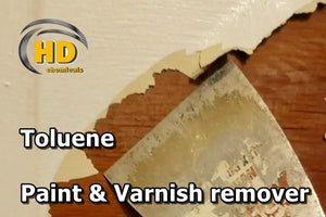 Removing paint and varnish using Toluene