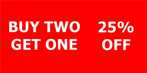 Buy two get one 25% OFF
