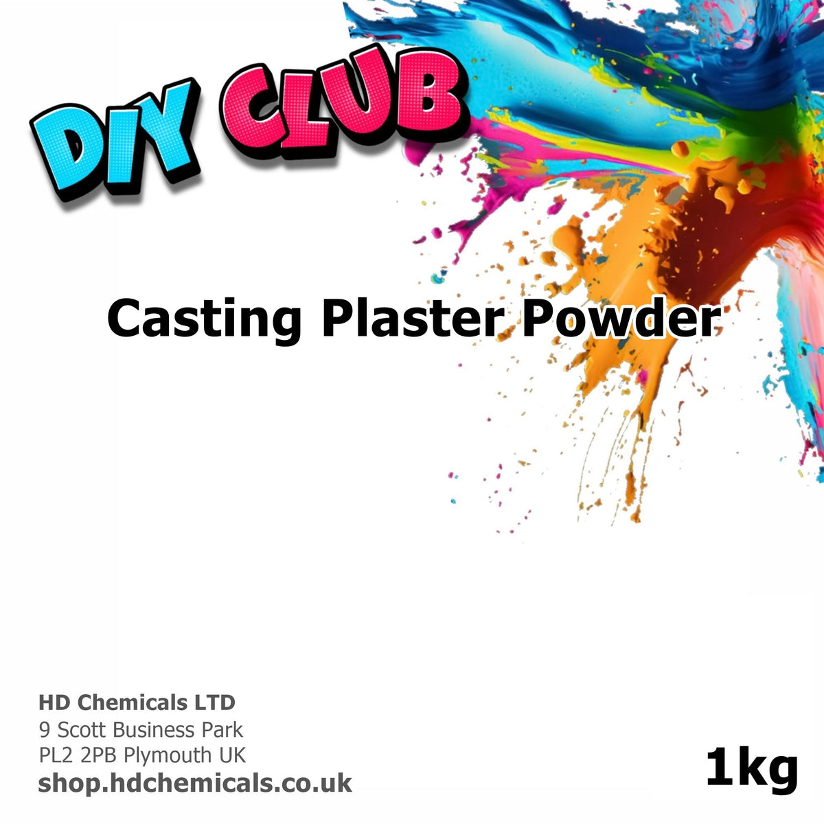 Casting Plaster Powder – buy in UK online shop –HD Chemicals LTD