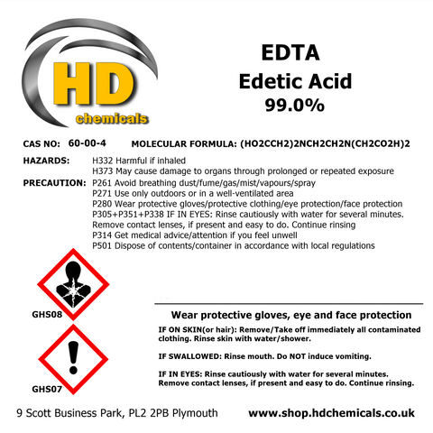 EDTA Edetic Acid 99.0%