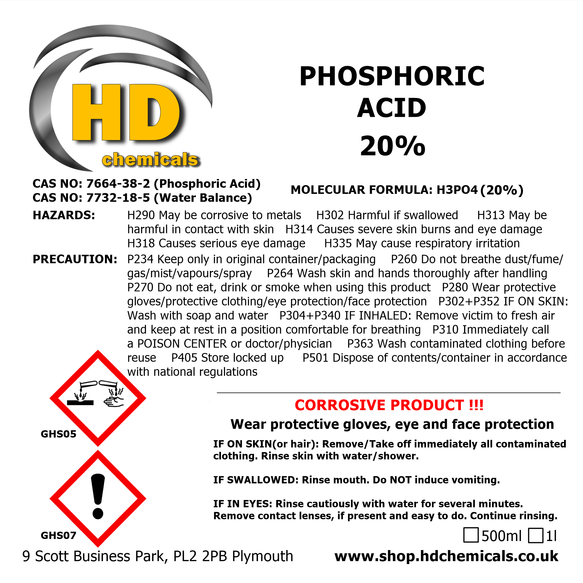 Phosphoric Acid 20%