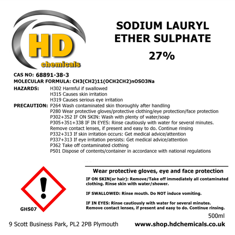 Sodium Lauryl Ether Sulphate 27%