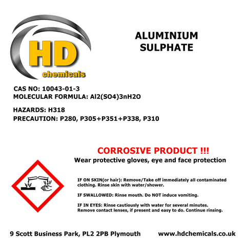Aluminium Sulphate Powder.