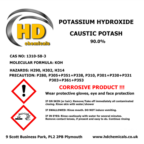 Potassium Hydroxide CAUSTIC POTASH 90%
