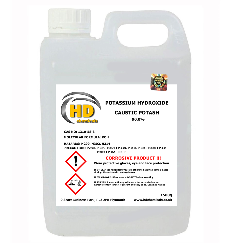 Potassium Hydroxide CAUSTIC POTASH 90% – buy in UK online shop –HD