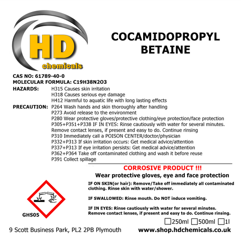 Cocamidopropyl Betaine.