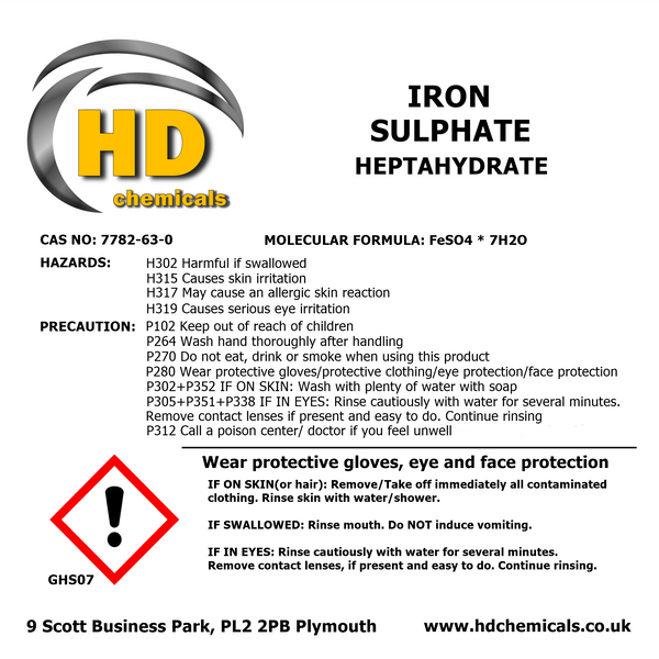 Iron Sulphate Heptahydrate Moss Killer.
