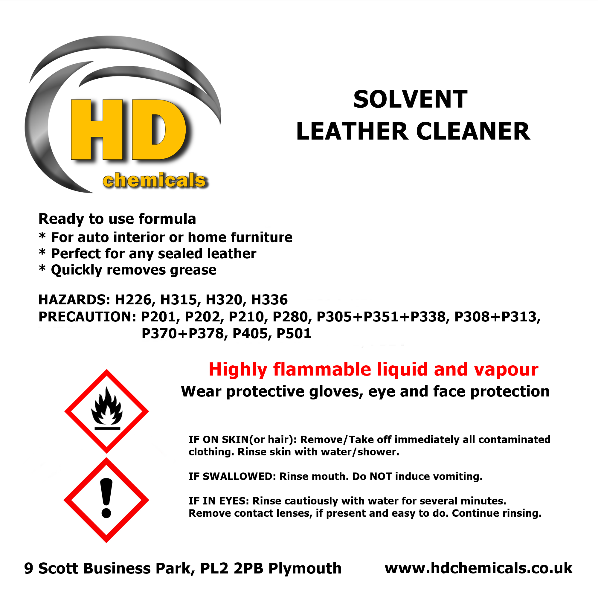 Solvent Leather Cleaner.