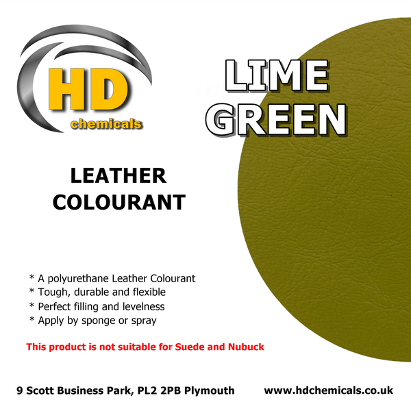 Leather Dye Paint Lime Green.