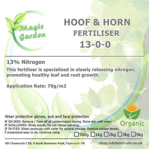 Hoof and Horn Organic Fertiliser.
