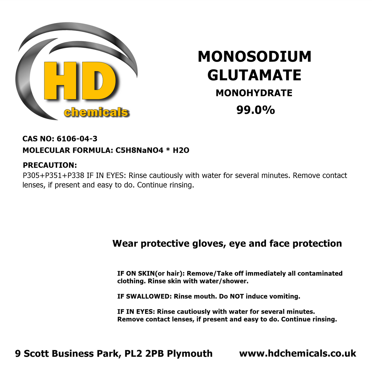 Monosodium Glutamate – buy in UK online shop –HD Chemicals LTD