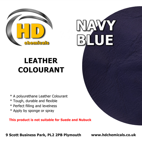 Leather Dye Paint Navy Blue.