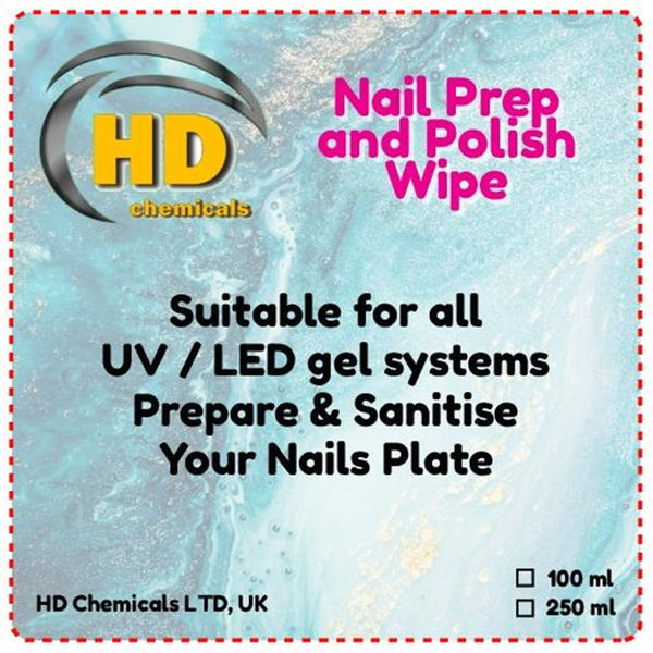Nail Prep and Wipe Gel Nail UV LED Cleanser.