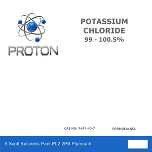 Potassium Chloride 99-100.5%.