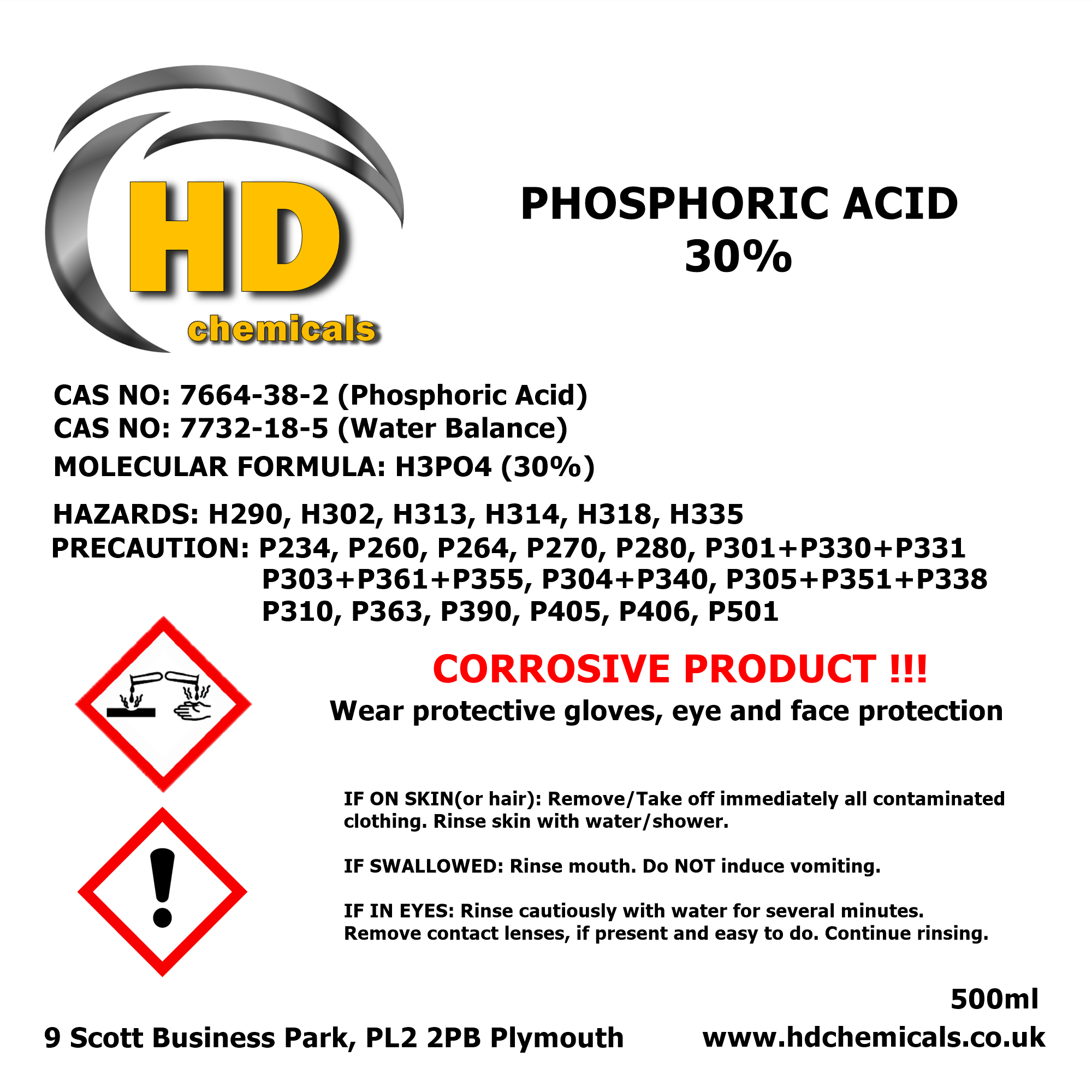 Phosphoric Acid 30%.