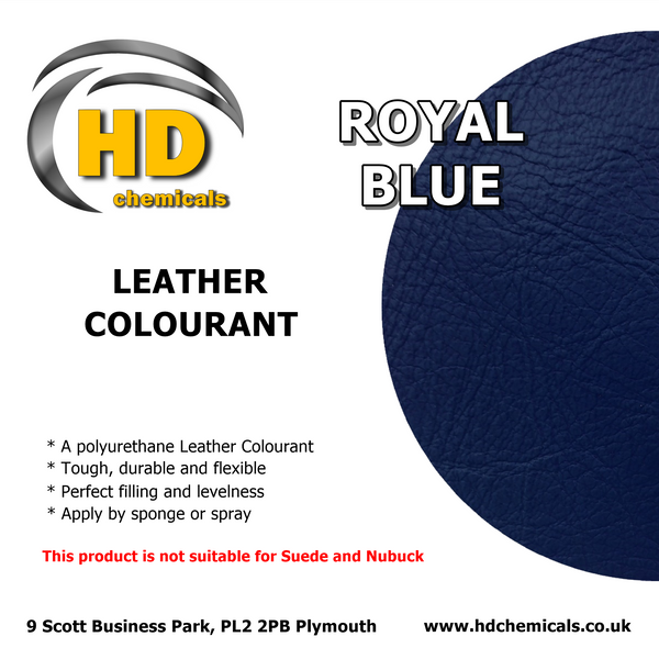 Leather Dye Paint Royal Blue.