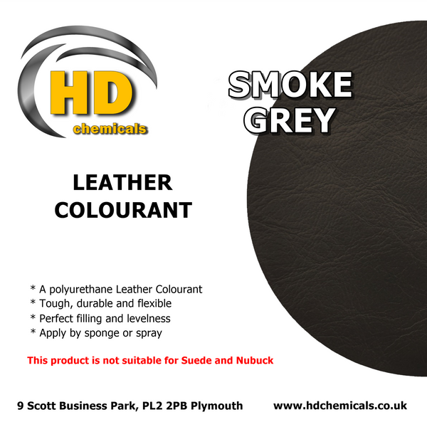 Leather Dye Paint Smoke Grey.