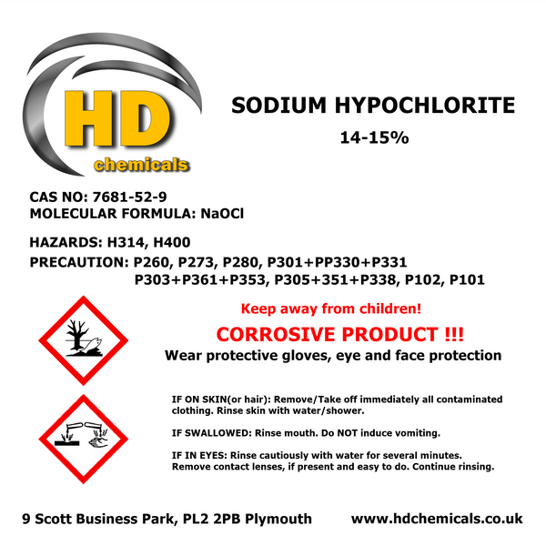Sodium Hypochlorite 14-15%