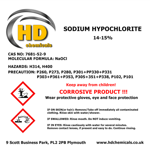 Sodium Hypochlorite 14-15%