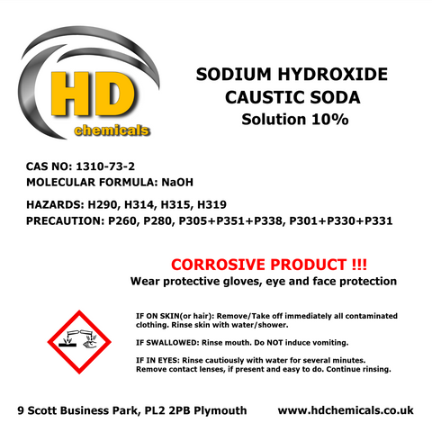 Sodium Hydroxide CAUSTIC SODA Solution 10%