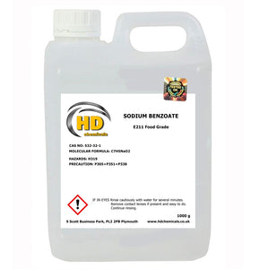 Sodium Benzoate E211 – buy in UK online shop –HD Chemicals LTD