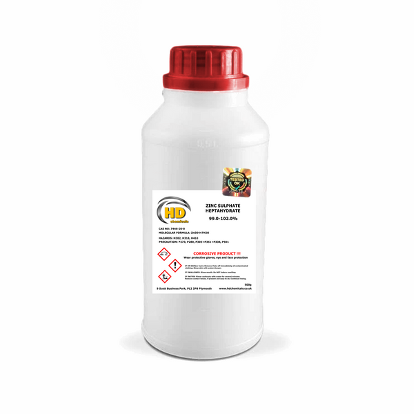 Zinc Sulphate Heptahydrate 99% - 102%