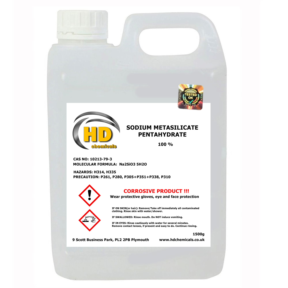 Metasilicato Di Sodio Pentaidrato 99% – 1 Libbra (454g) – CAS 6834-92-0