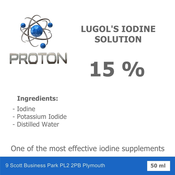 Lugol's Iodine Solution 5% - 15% 50ml.