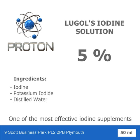 Lugol's Iodine Solution 5% - 15% 50ml.