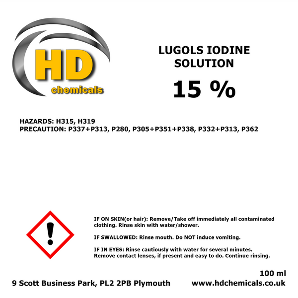 Lugol's Iodine Solution 5% - 15%
