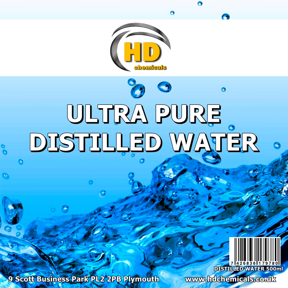 Ultra Pure Distilled Water.